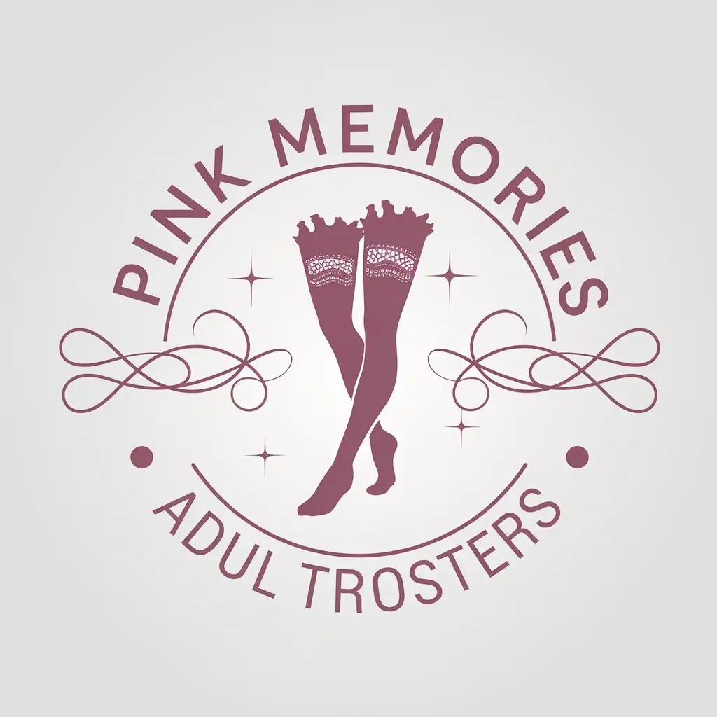 LOGO-Design-for-Pink-Memories-Minimalist-Adult-Products-with-Sexy-Stockings-on-a-Clear-Background