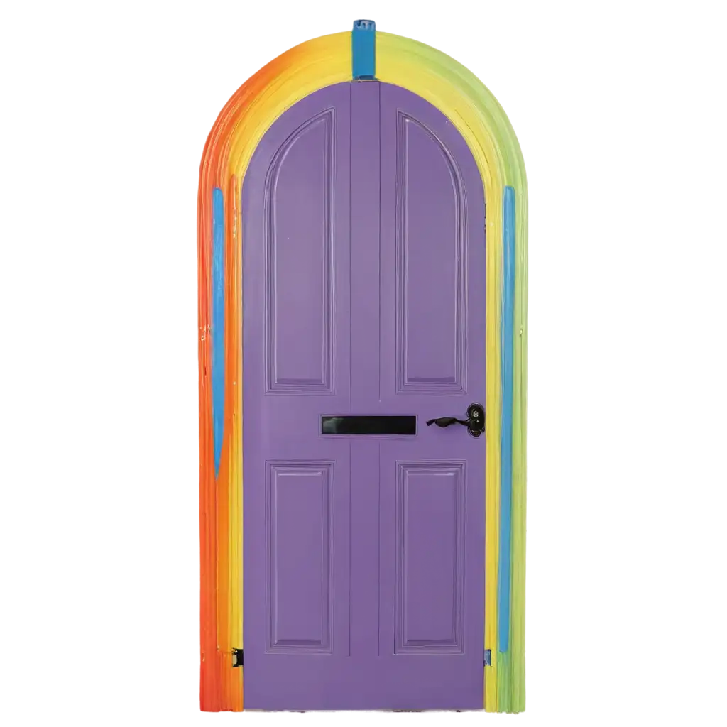 Vibrant-Rainbow-Door-PNG-Image-HighQuality-Transparent-Design-for-Digital-Projects