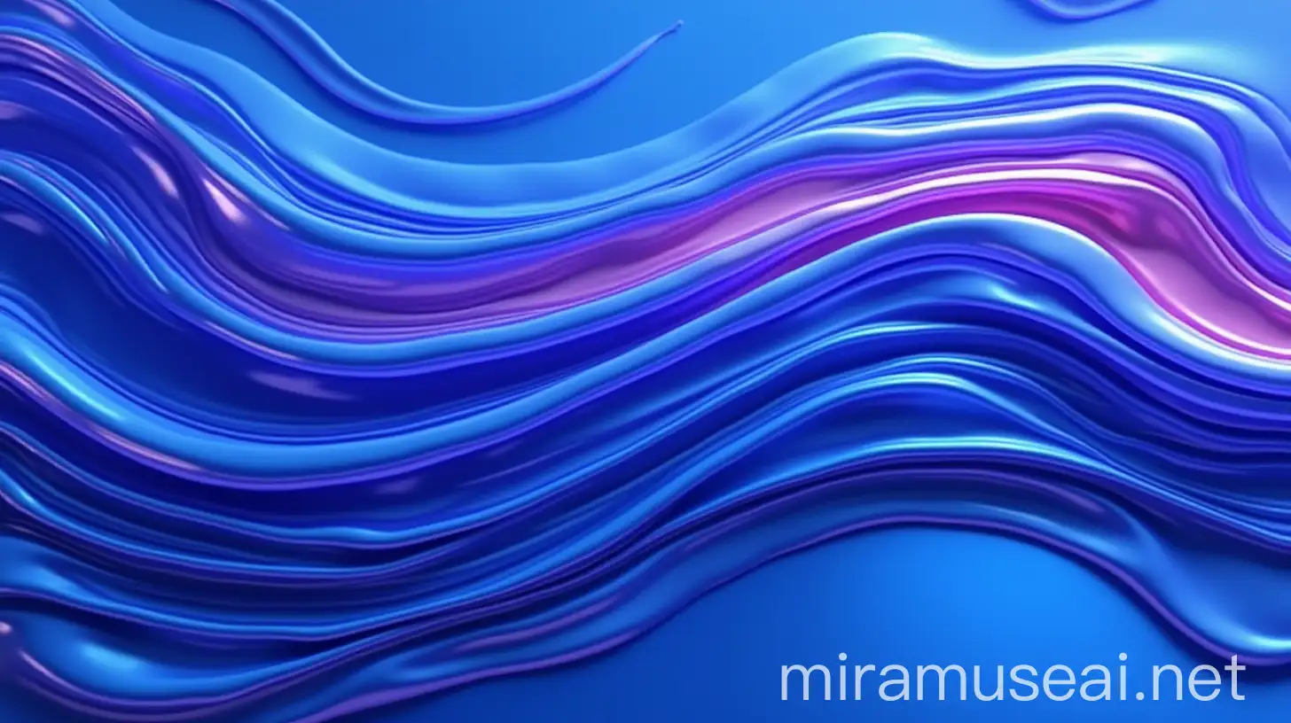 Abstract Flowing Metal in Blue and Purple Colors