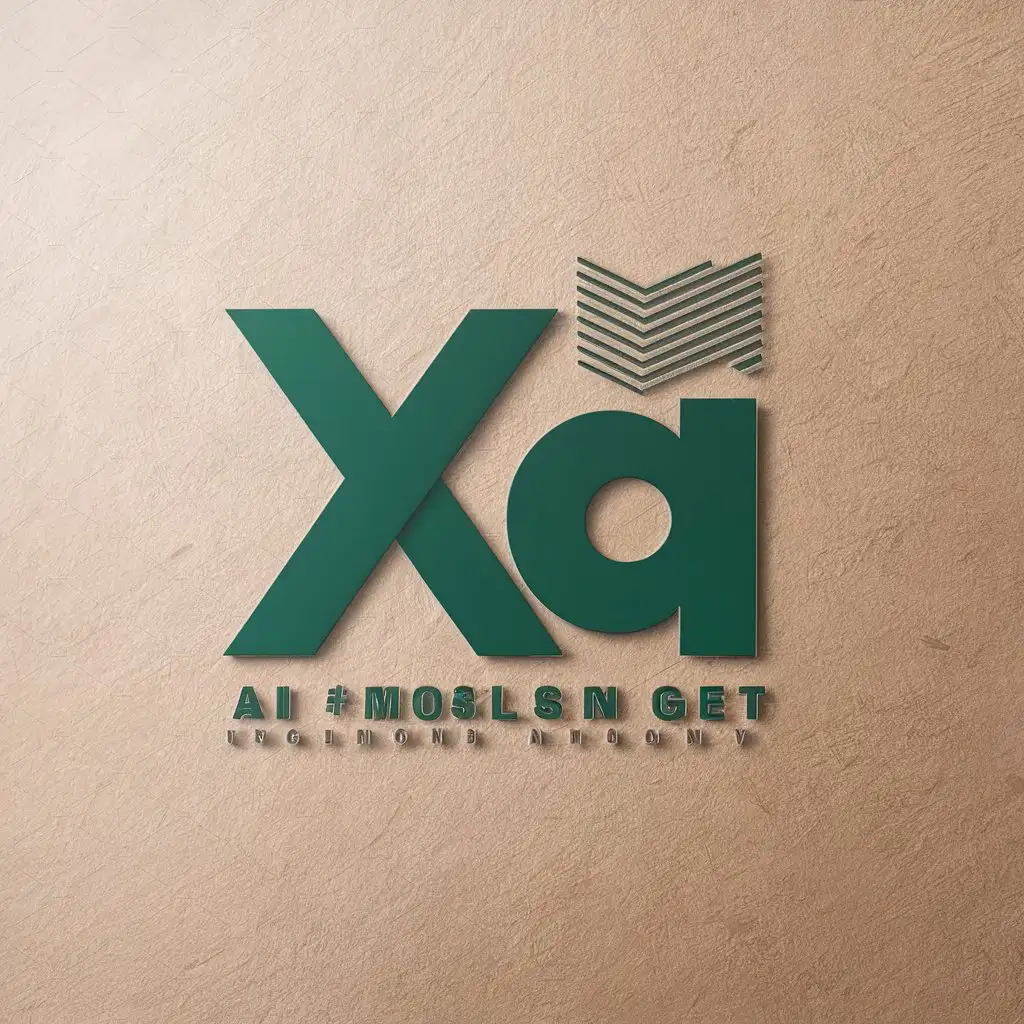 a vector logo design,with the text "xa", main symbol:ai music,Moderate,be used in Technology industry,clear background