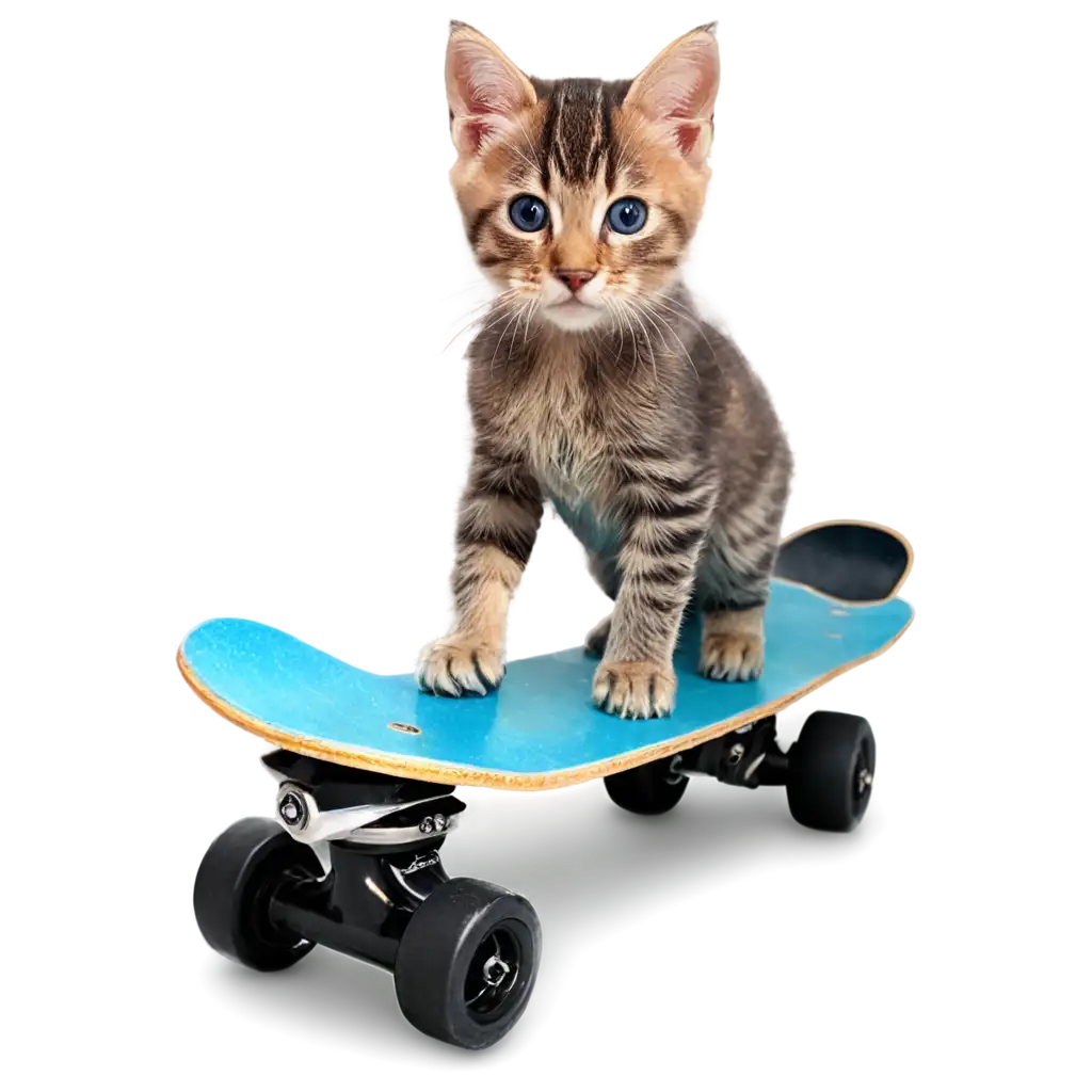 Cute-Kitten-on-a-Skateboard-PNG-HighQuality-Image-for-Creative-Projects