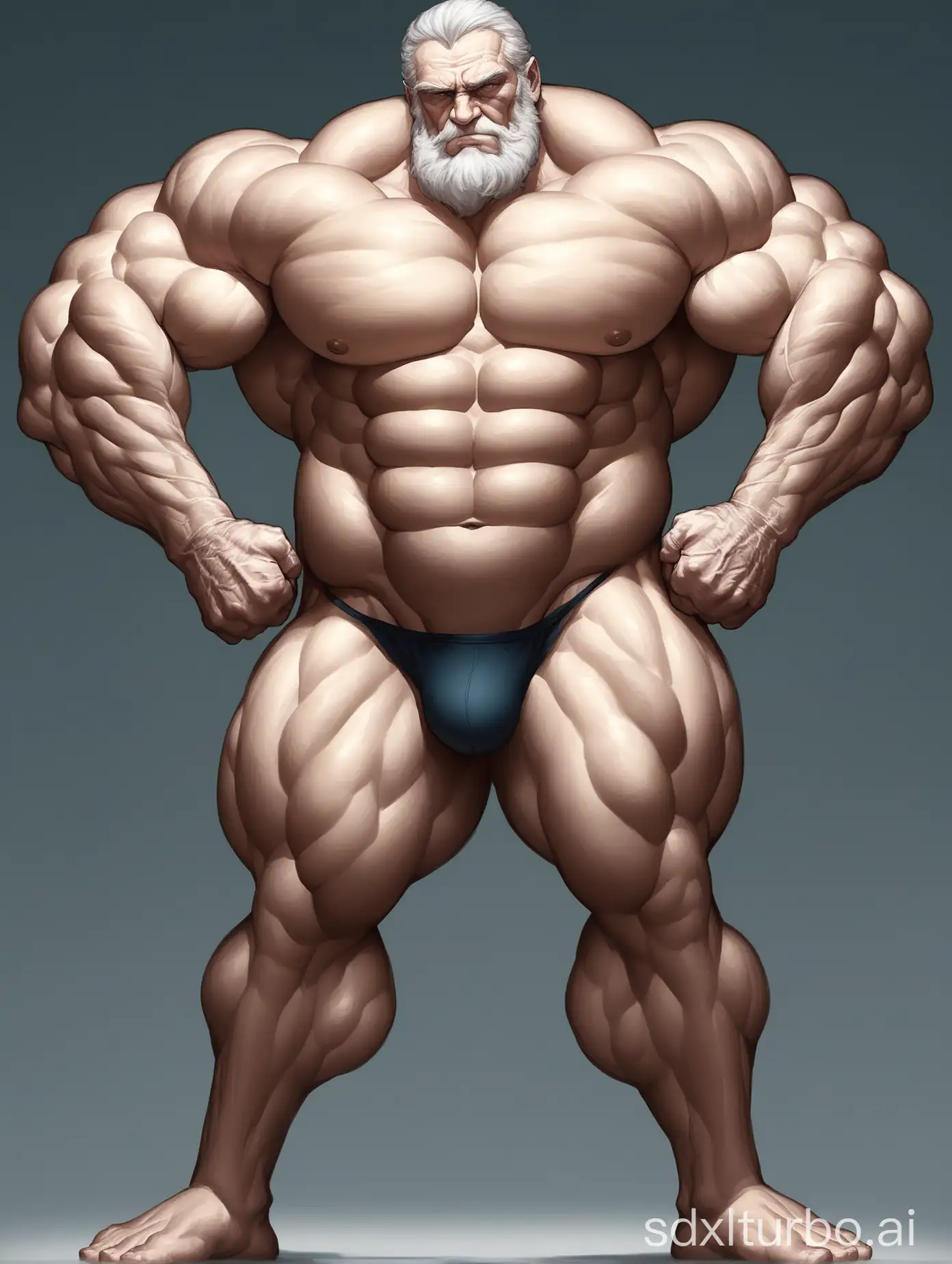 Elderly-Bodybuilder-Showing-Massive-Biceps-and-Abs