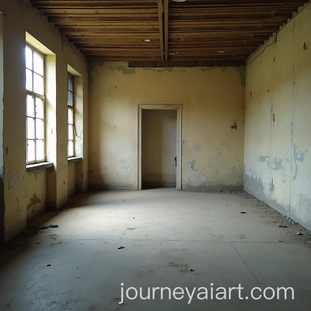 Empty-Room-with-Shabby-Walls-and-Windows