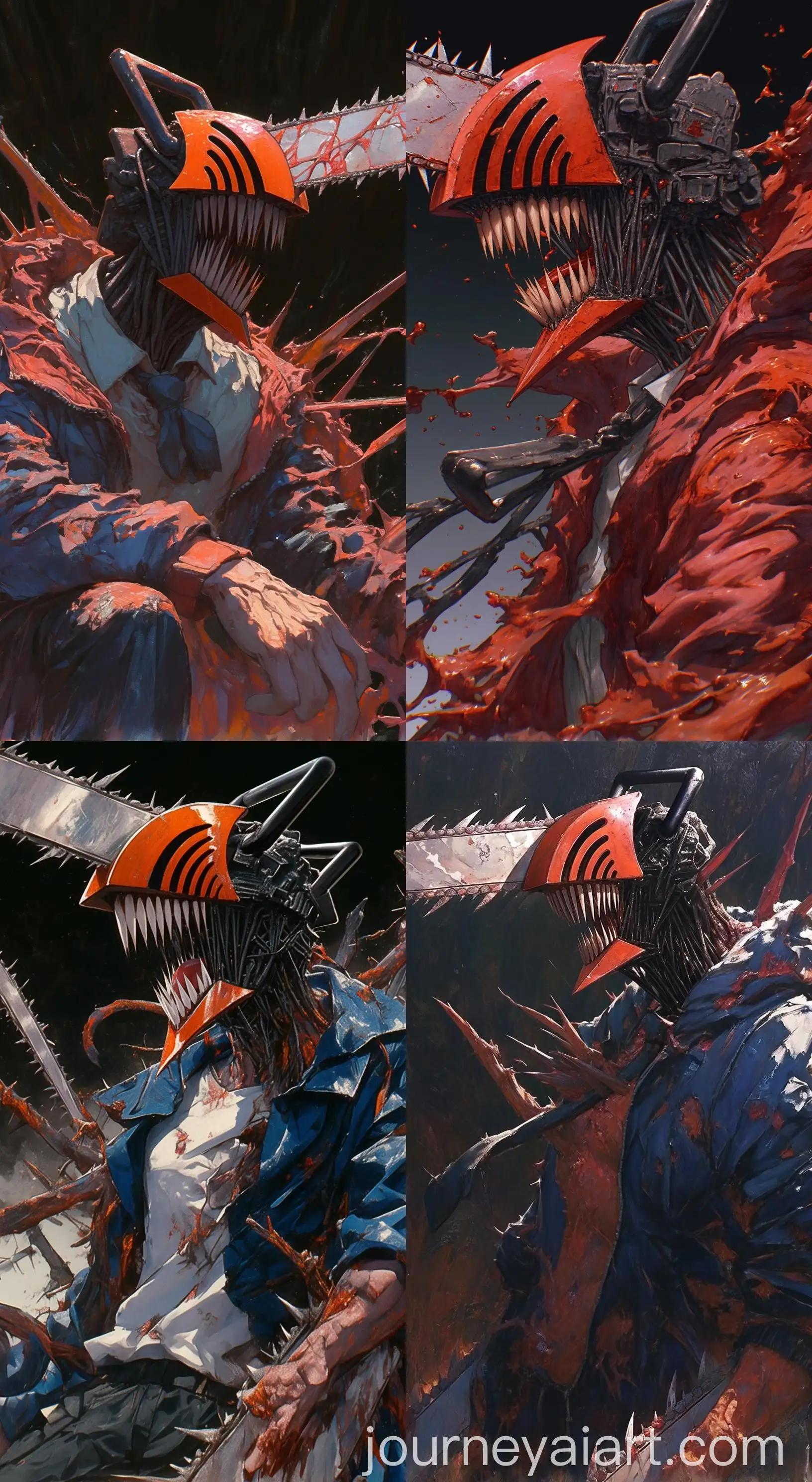 Surrealistic-CloseUp-of-Chainsaw-Man-in-Neon-Gothic-SciFantasy