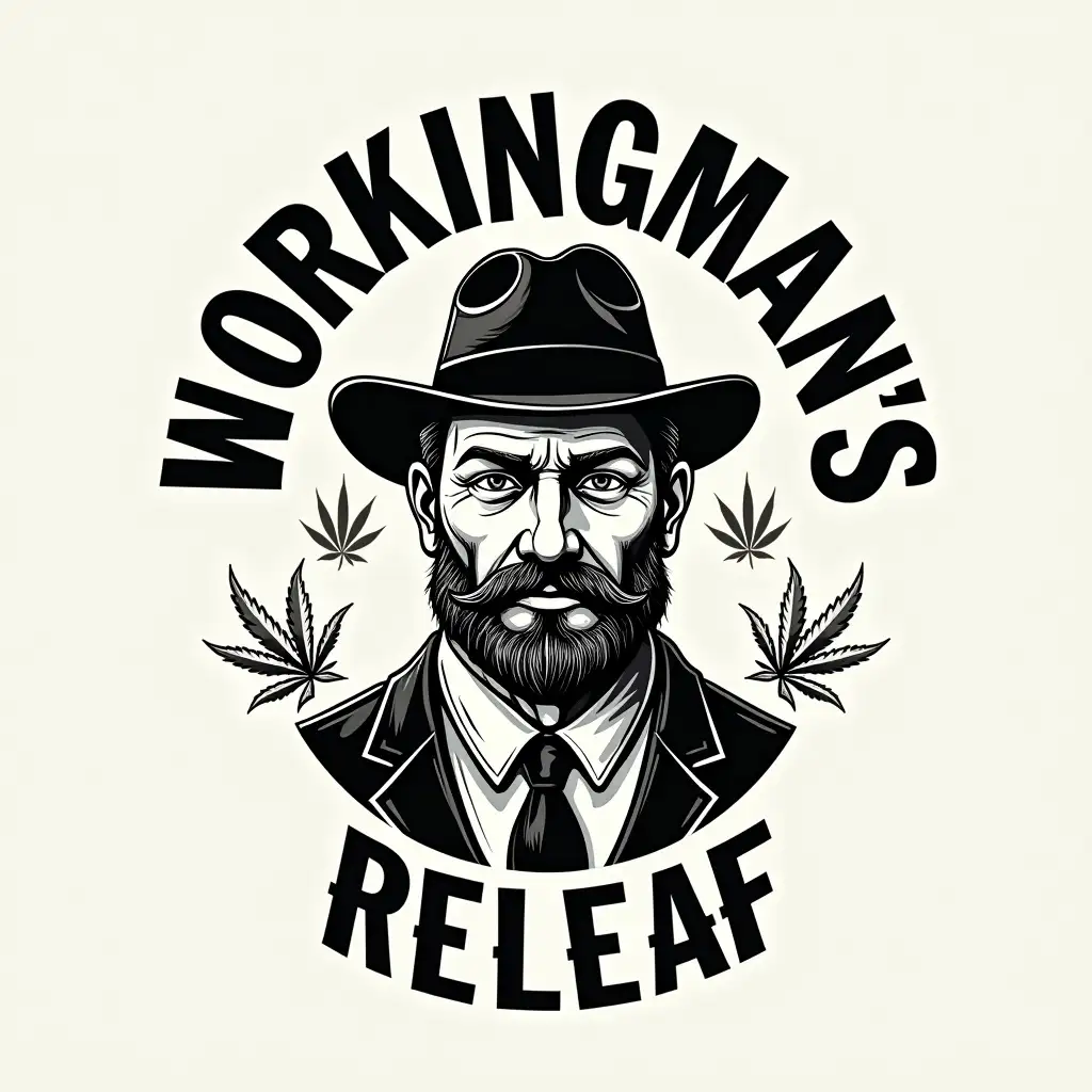 Vintage Workingmans Releaf Cannabis Brand Logo