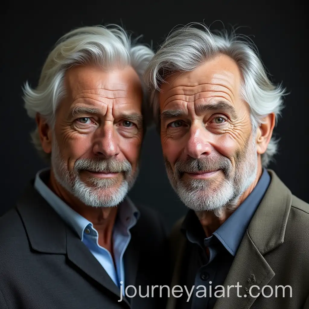 Two-SilverHaired-Older-Men-in-Portrait