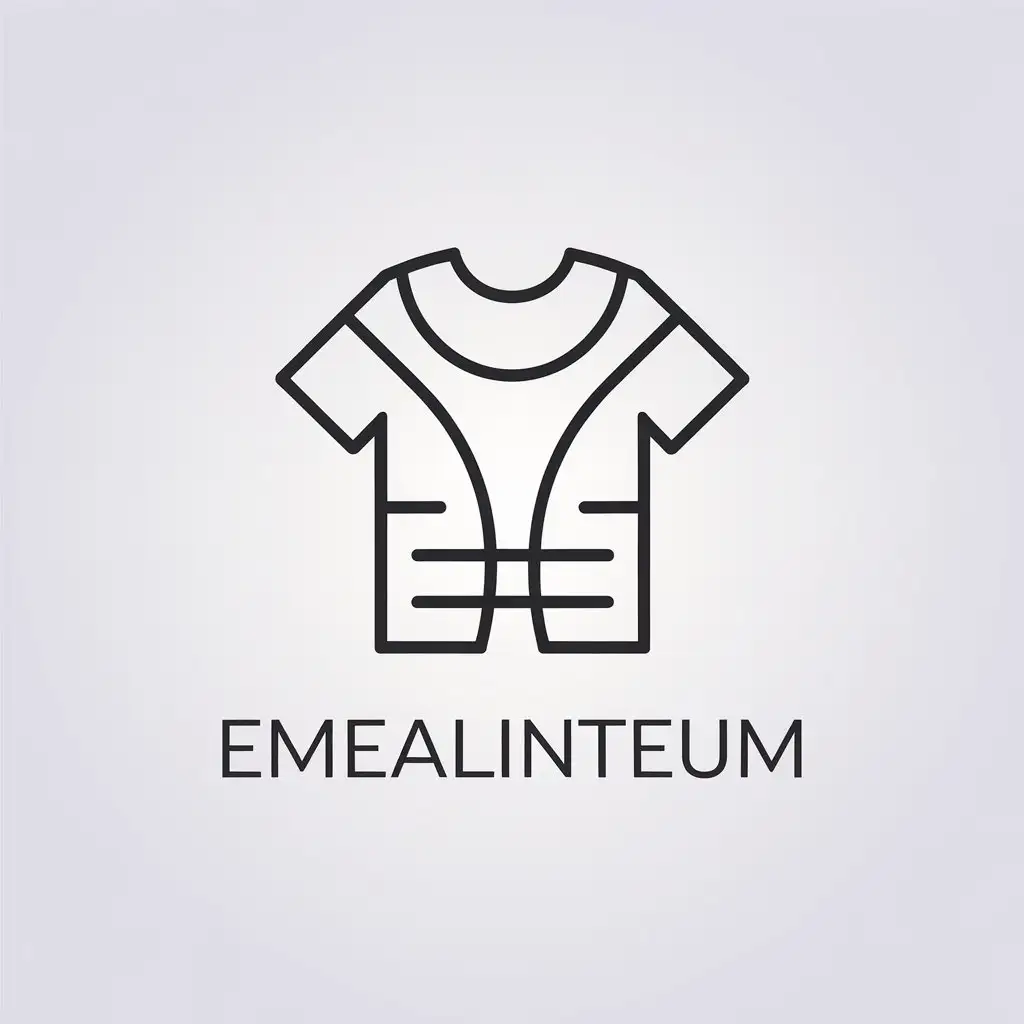 LOGO Design For Emealinteum Minimalistic TShirt Vector Logo for Retail Industry