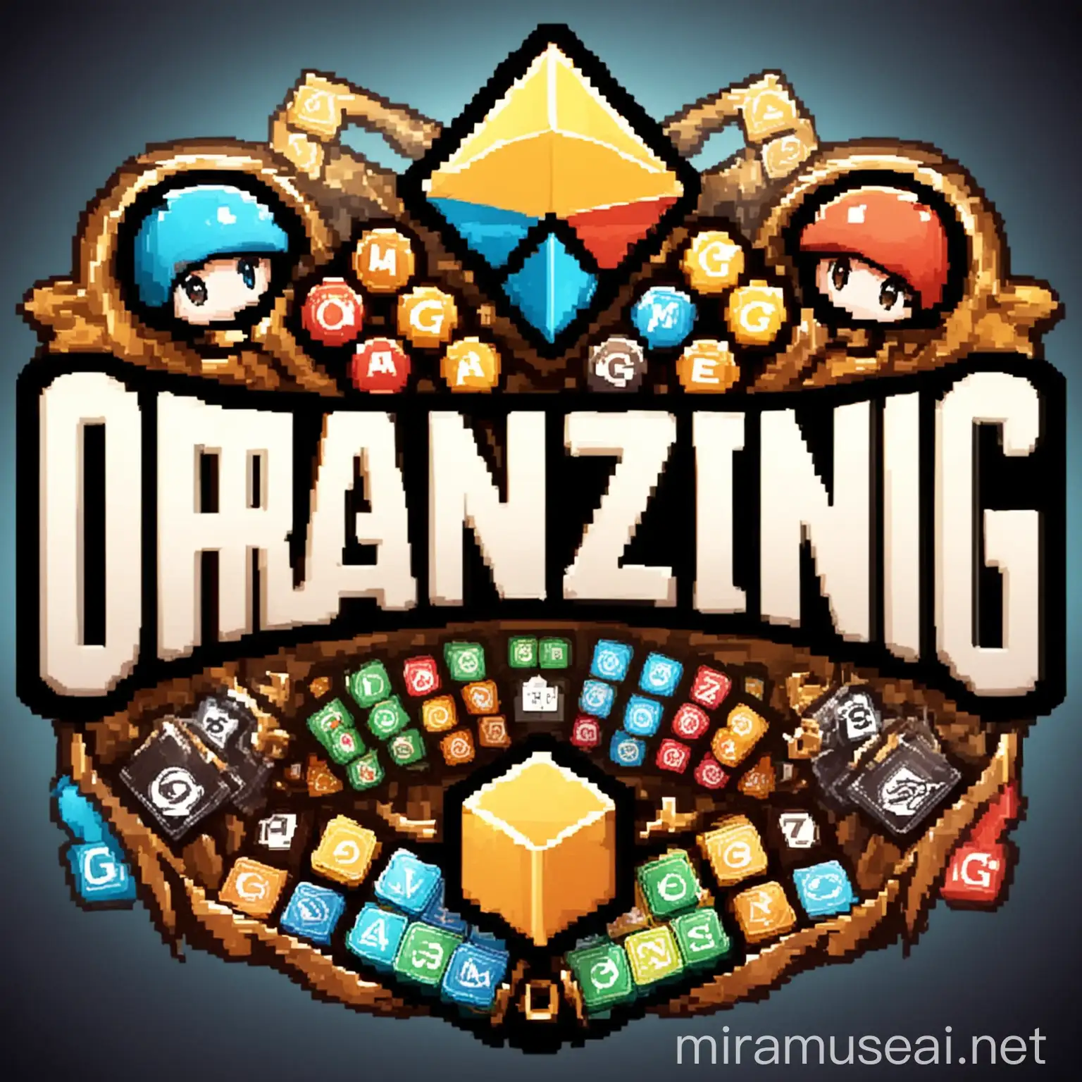 Organizing Games Logo Design with Playful Elements