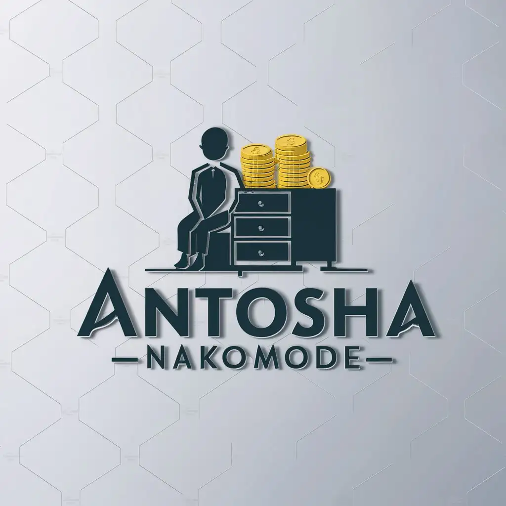 LOGO-Design-for-Antosha-Nakomode-Boy-on-Chest-of-Drawers-Symbol-for-Finance-Industry