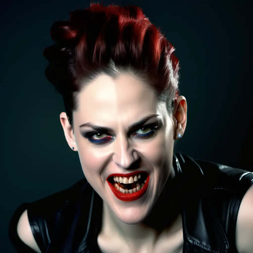 Mature-Kristen-Stewart-Portrait-with-Red-Lips-and-Aggressive-Makeup