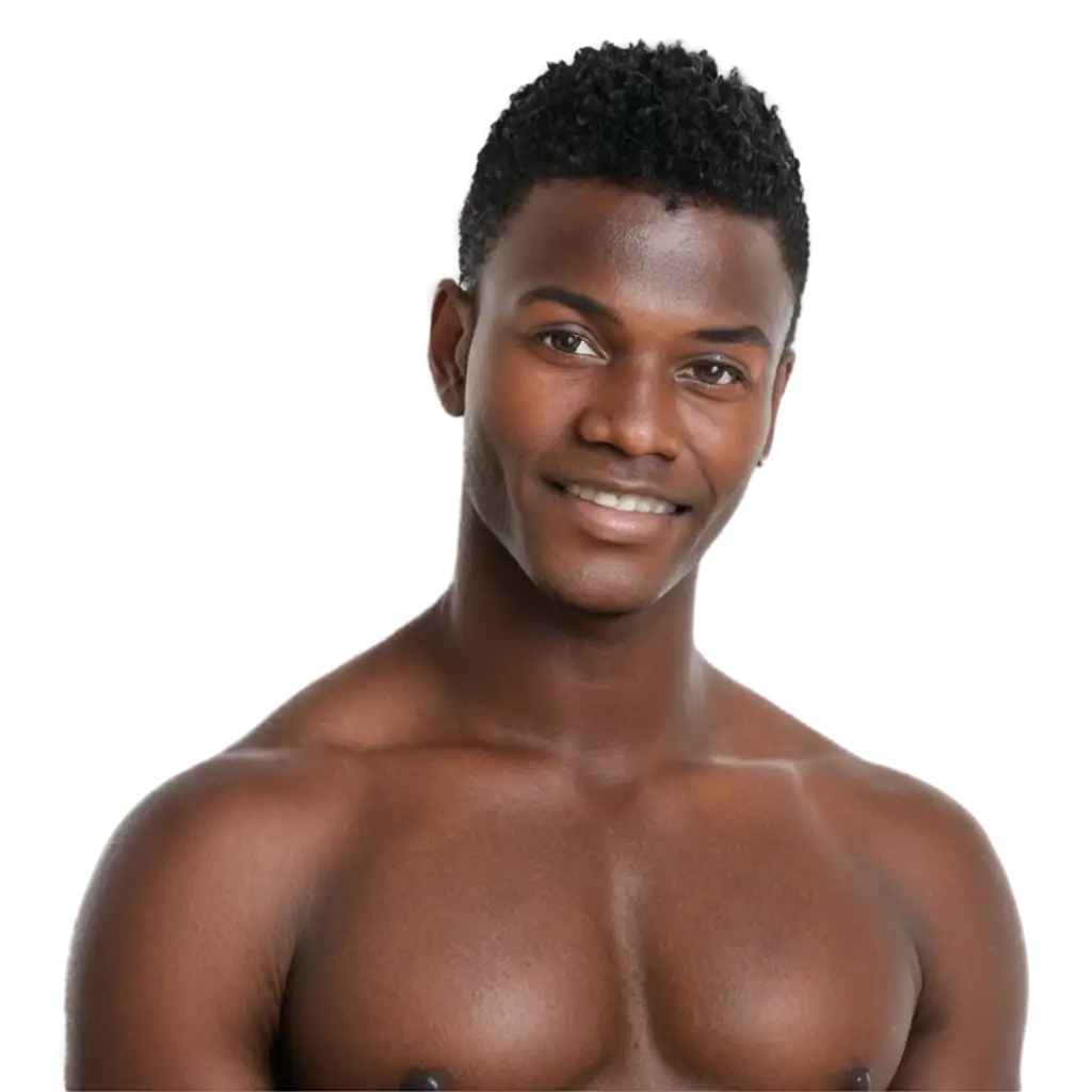 HighQuality-PNG-Image-of-Man-with-Black-Skin-for-Versatile-Usage