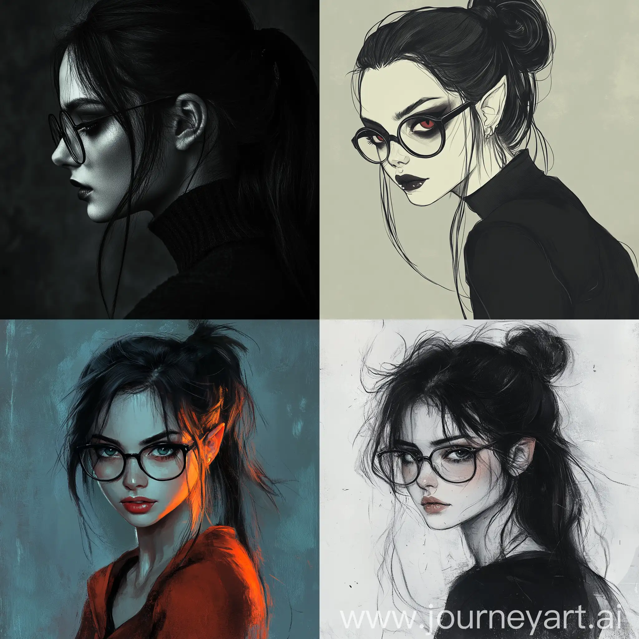 Girl-Vampire-with-Ponytail-and-Glasses