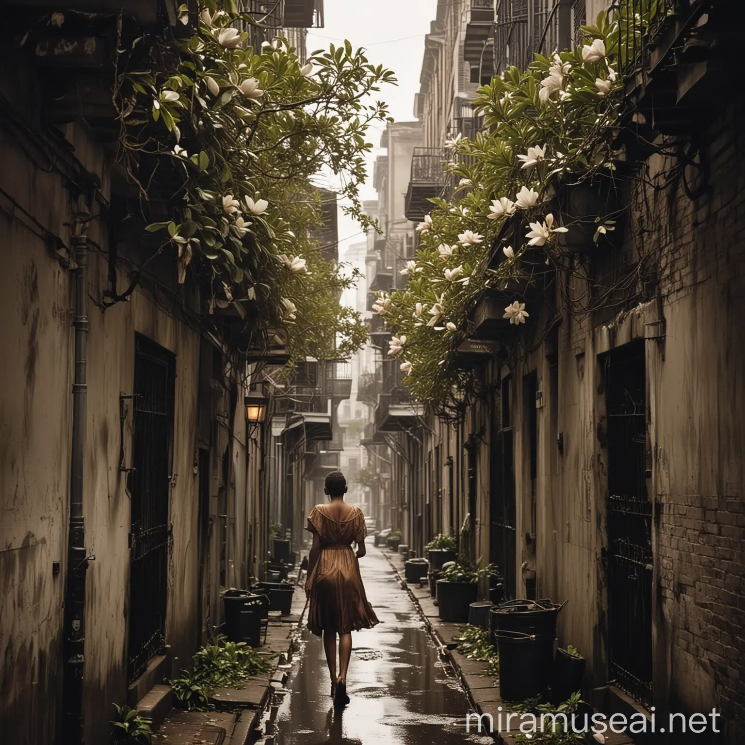 Nighttime Alley Shortcut in New Orleans with Amara and Magnolia Scents