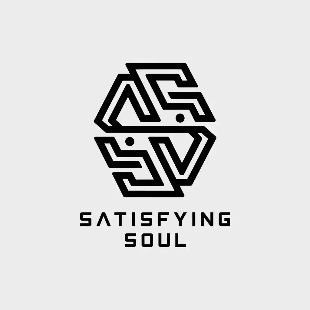 LOGO Design for Satisfying Soul Vector Logo with S V Symbol Complex Design for Internet Industry