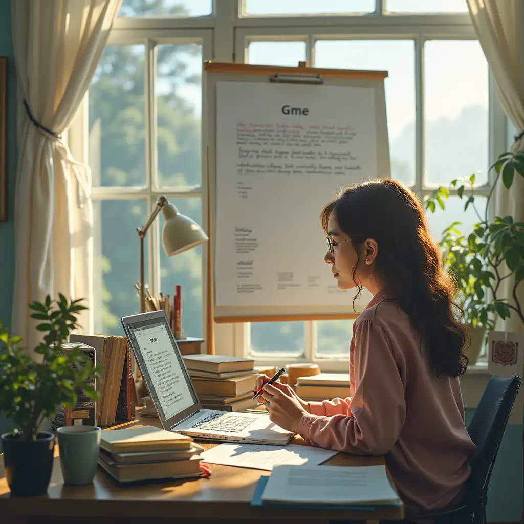 Person-Writing-a-Research-Paper-at-a-Desk-with-Academic-Books