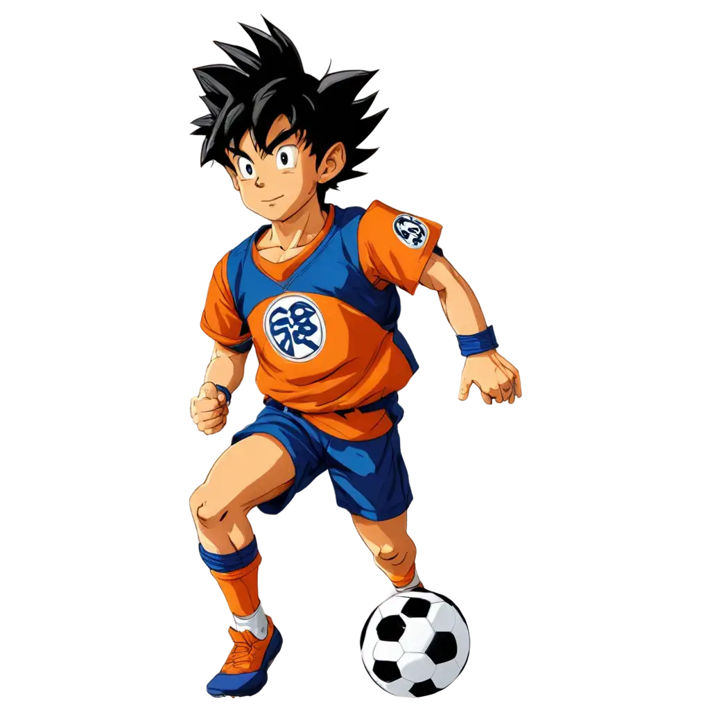 Goku-in-Soccer-Uniform-PNG-Illustration-Dynamic-Dragon-Ball-Character-on-Soccer-Field