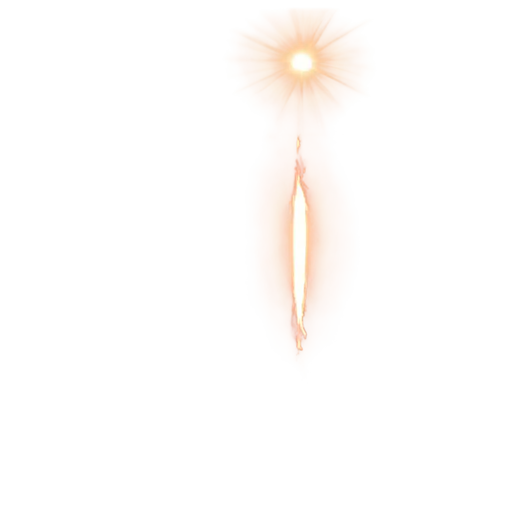 flare of the light