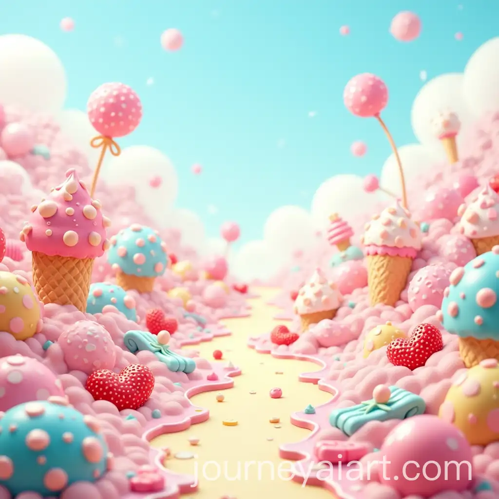 Whimsical-Candy-Land-with-Ice-Cream-and-Sweet-Treats-Under-a-Clear-Sky