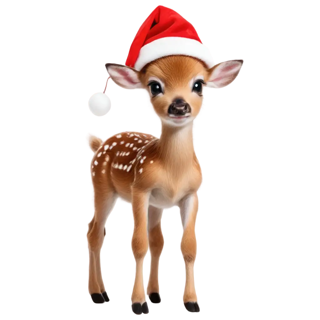 Cute-Fawn-in-Santa-Hat-PNG-Perfect-for-HolidayThemed-Designs