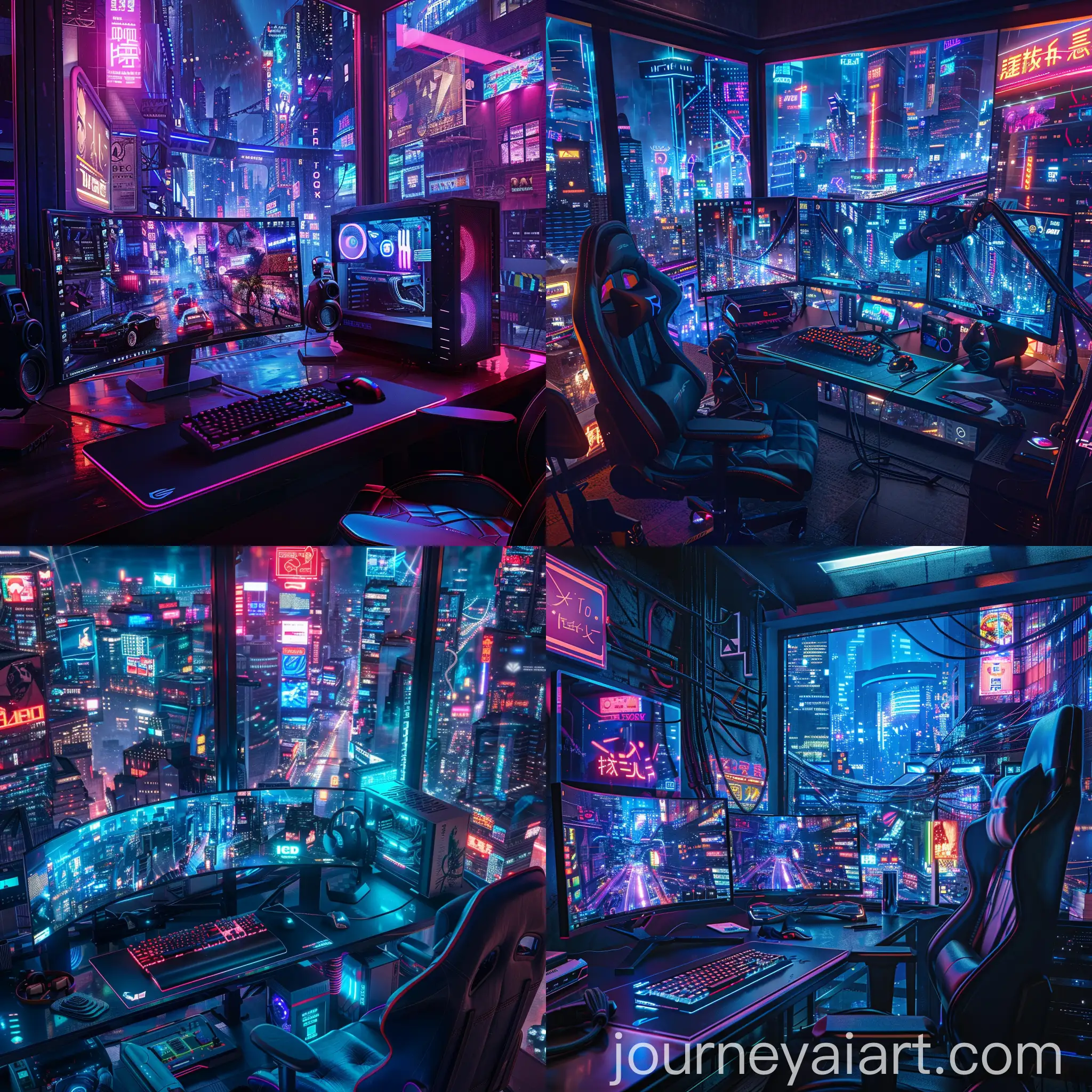 Futuristic-Cyberpunk-Cityscape-Gaming-PC-Wallpaper