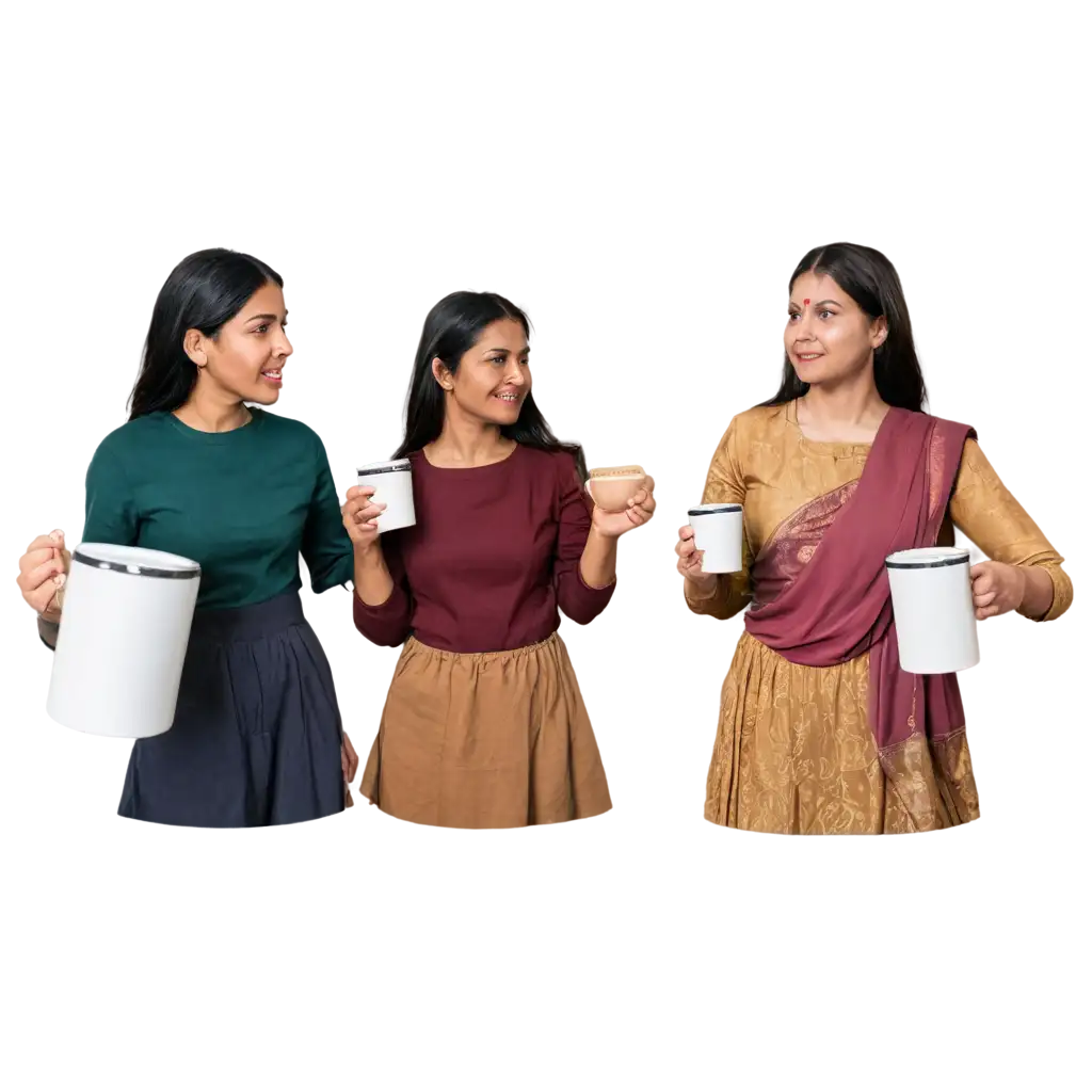 Indian-Women-PNG-Image-for-Sublimation-Mug-Capturing-Cultural-Elegance-and-Versatility