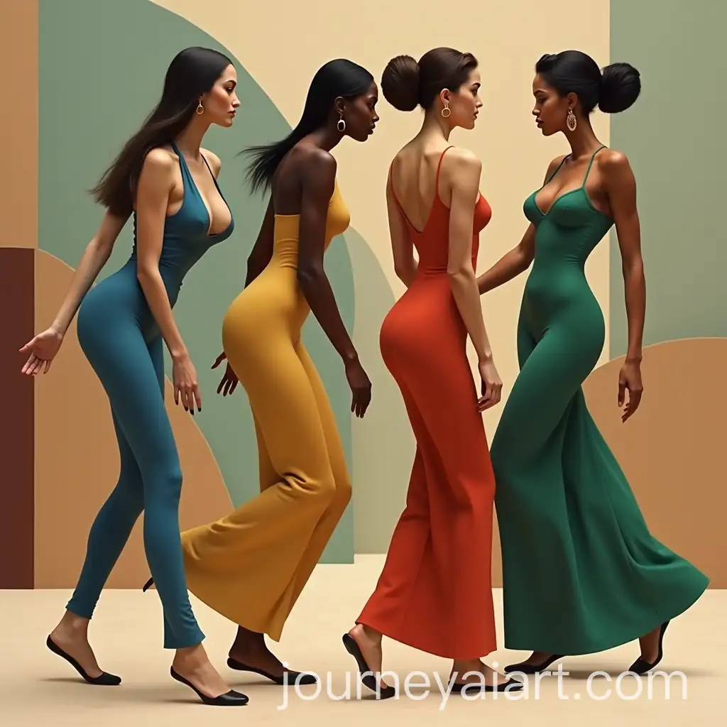 Abstract-Stylized-Women-in-Dynamic-Geometric-Environment