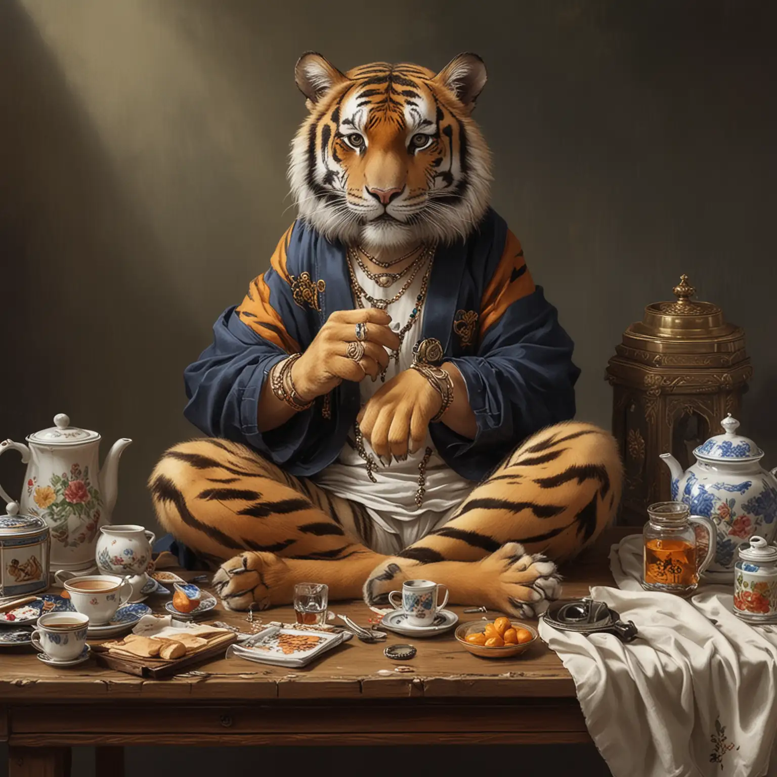 Chic-Anime-Tiger-in-Traditional-Attire-Enjoying-Tea