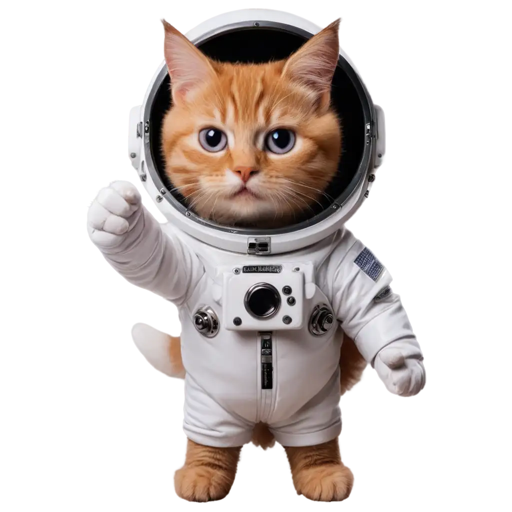 PNG-Image-of-a-Gato-Astronauta-Explore-the-Cosmic-Adventures-of-a-Cat-in-Space