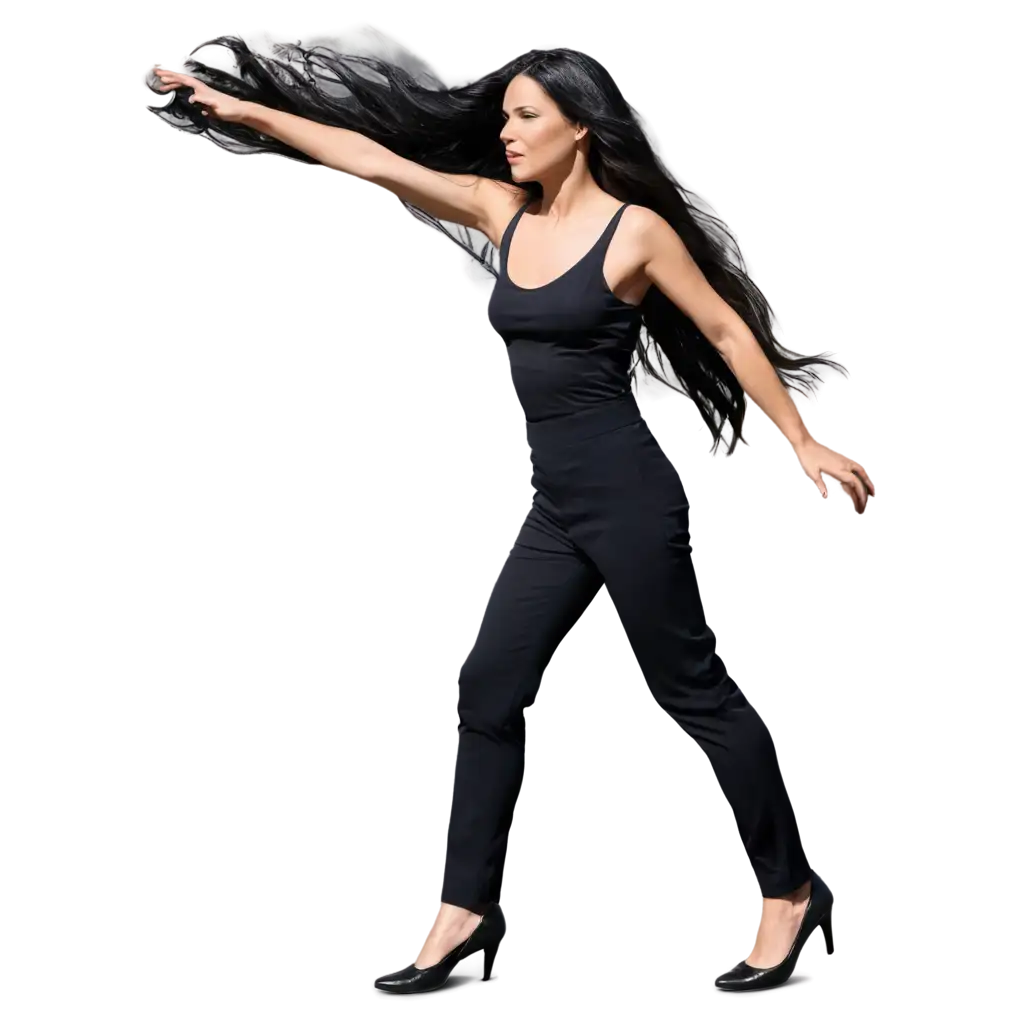 Long-Black-Hair-Developing-in-the-Wind-HighQuality-PNG-Image-for-Creative-Projects