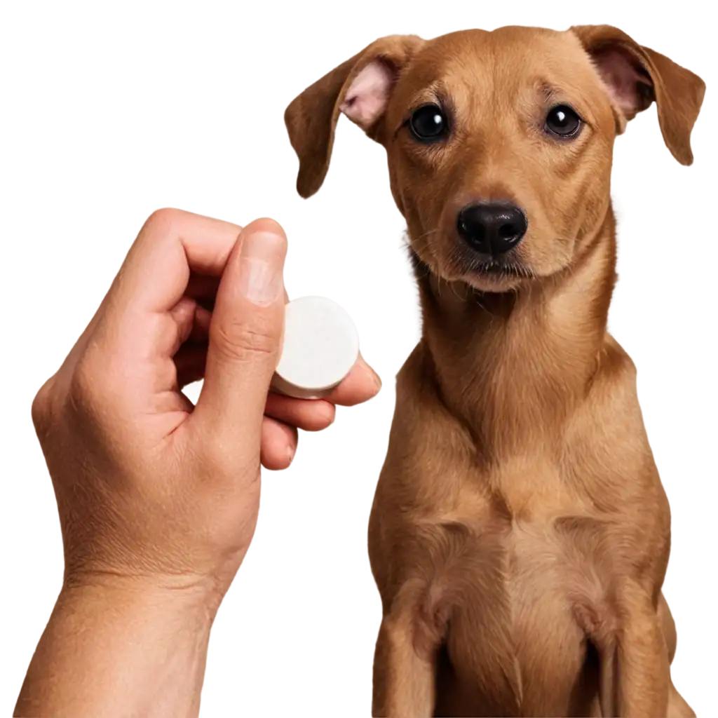 Dog-Receiving-Pill-PNG-Image-Clear-and-HighQuality-Visual-for-Pet-Health-Topics