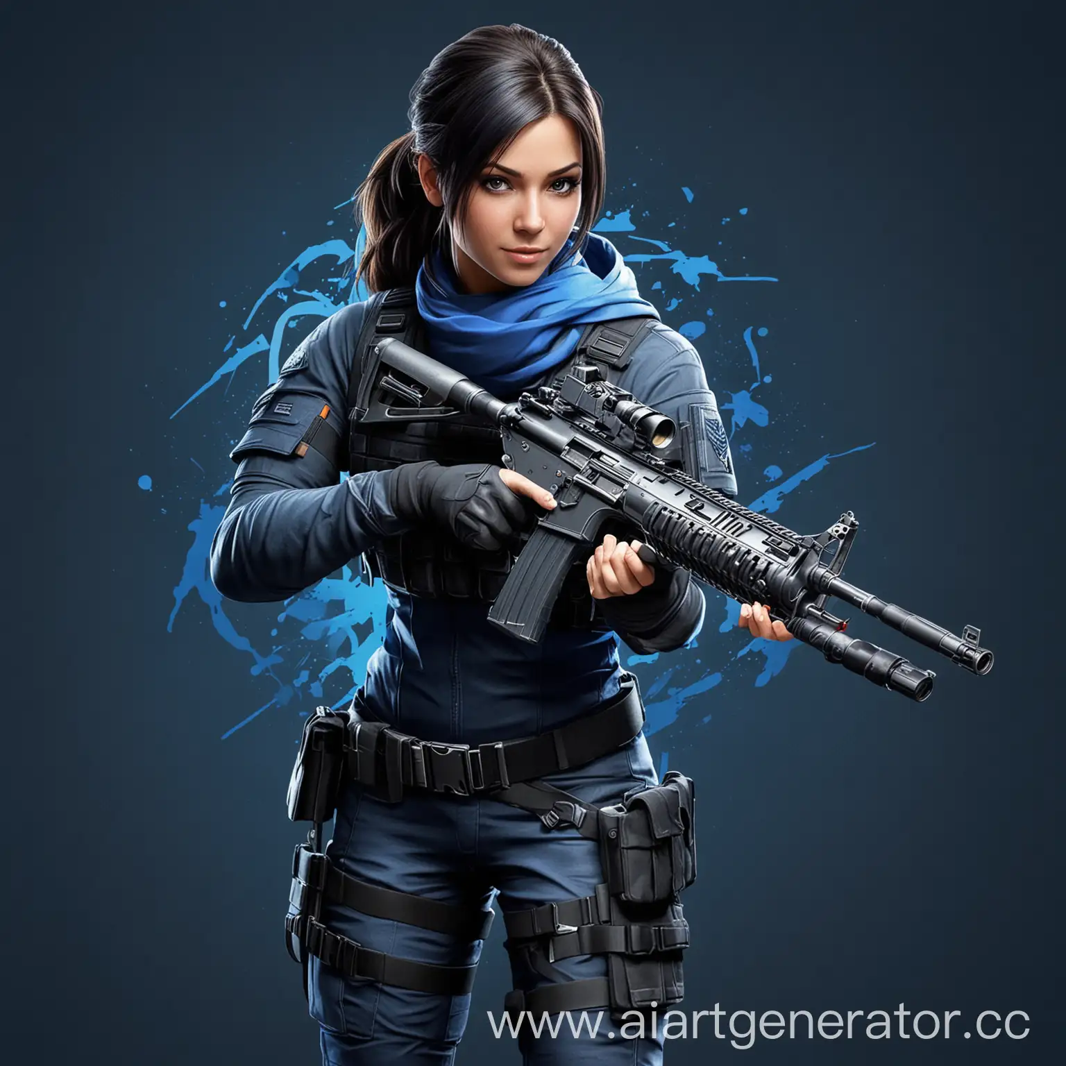 Beautiful-Female-Character-with-Weapon-in-CounterStrike-16-Theme-on-Dark-Blue-Background