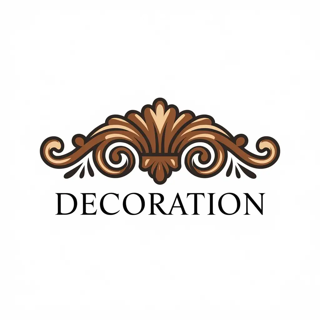 LOGO-Design-for-Decoration-Elegant-Wood-Theme-with-Clear-Background