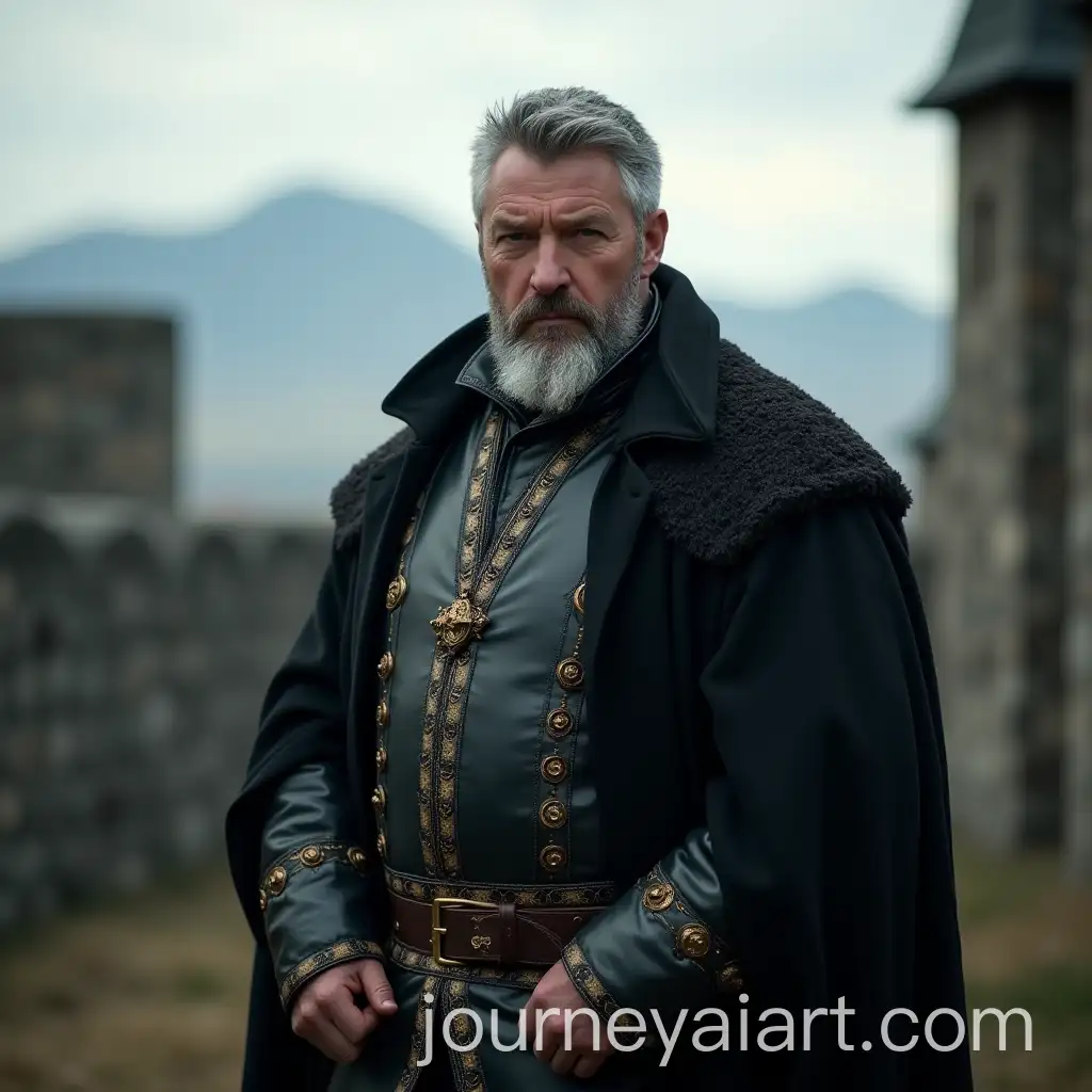 Medieval-Fantasy-Portrait-of-a-52YearOld-Man-in-Black-Leather-Coat