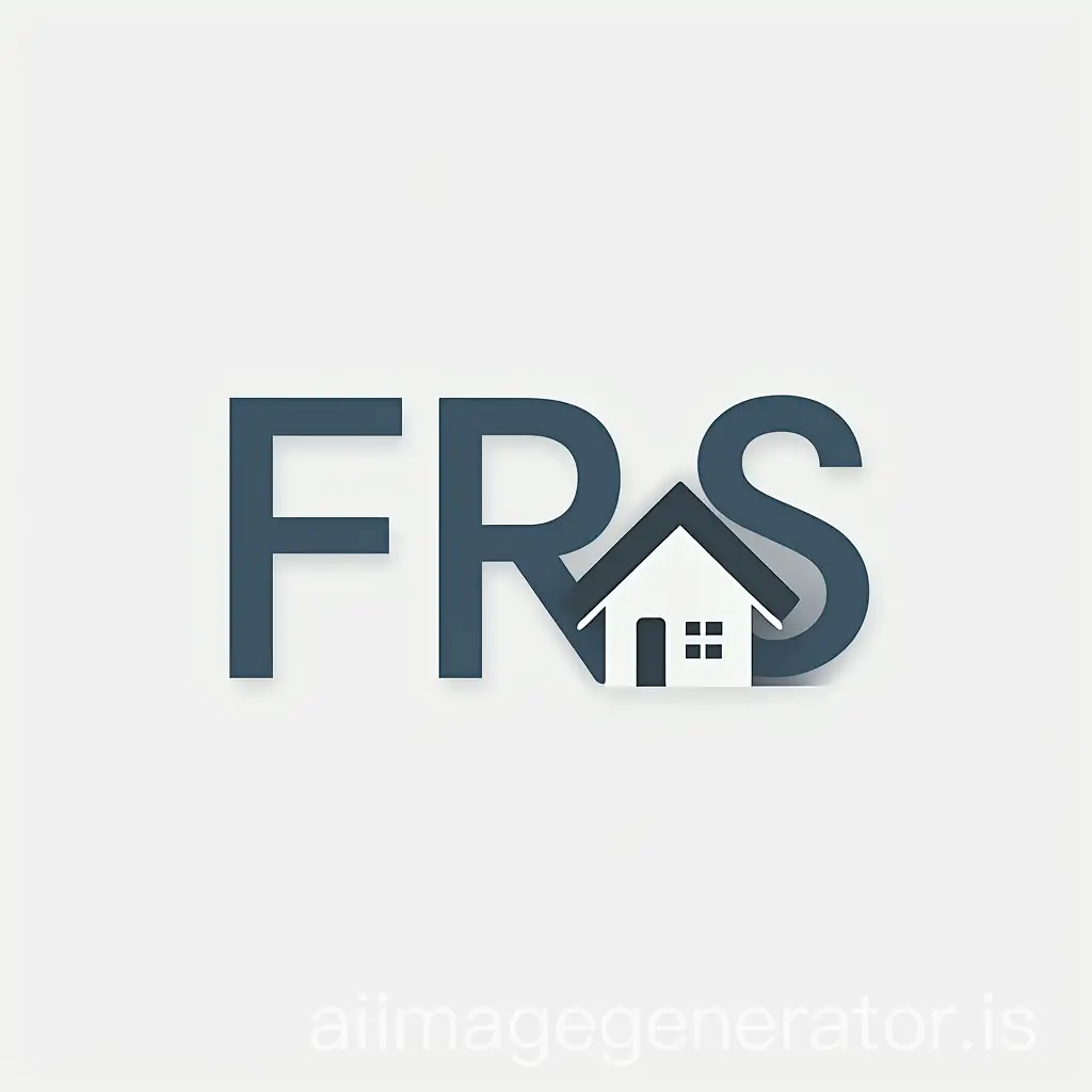 Minimalistic-and-Modern-FRS-Logo-for-Fast-Repair-Service-with-House-Integration