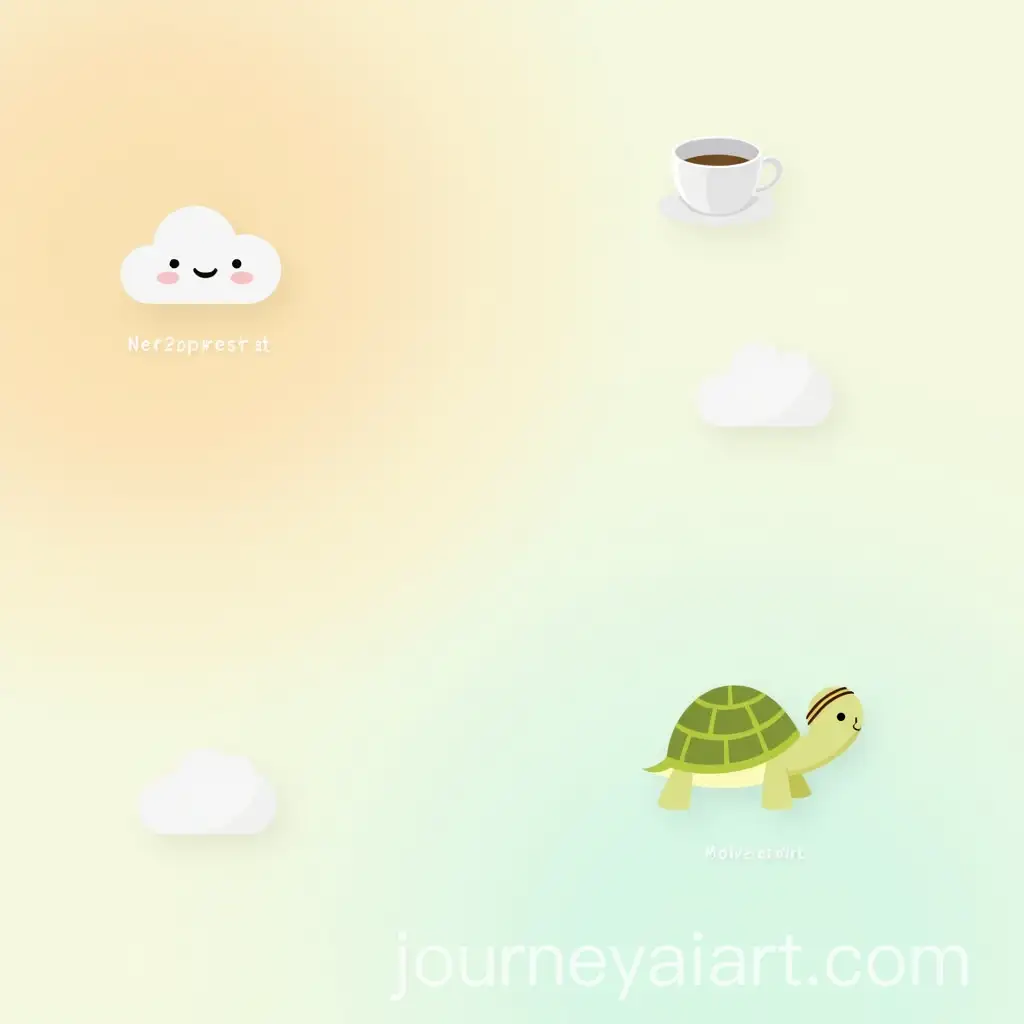 Inspirational-Affirmations-with-Cute-MascDaily-affirmations-designots-and-Soothing-Colors