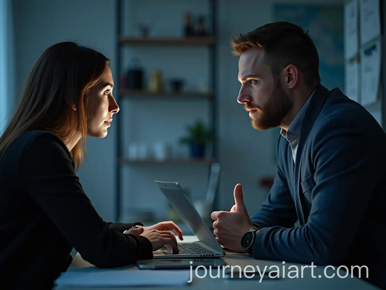 Man-and-Woman-Discussing-Web-Application-Security-Risks