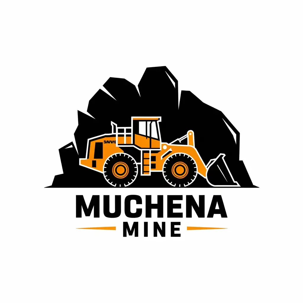 LOGO Design for Muchena Mine Orange Underground Sandvik Loader Symbol