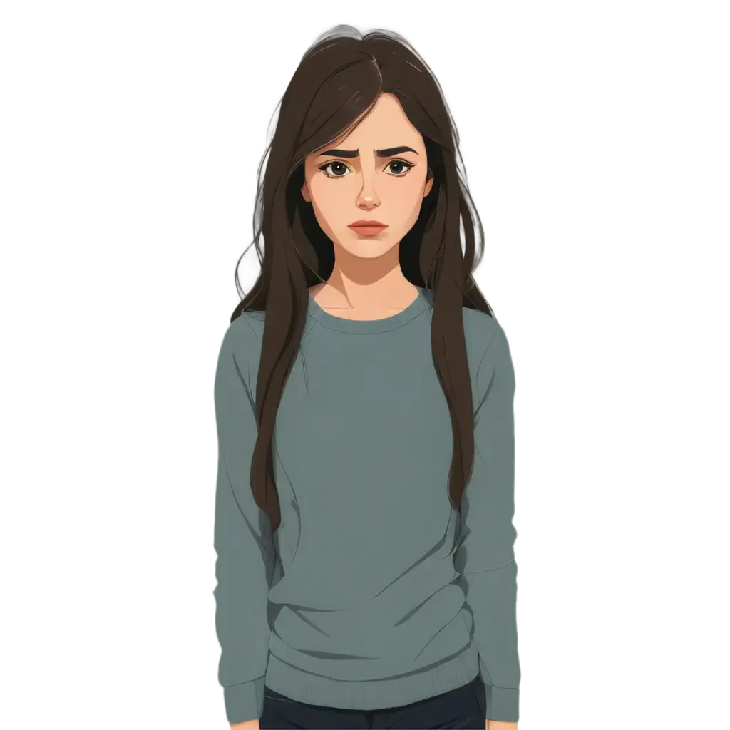 Sad-Adult-Expression-PNG-Image-in-Flat-Illustration-Style-High-Quality-Versatile