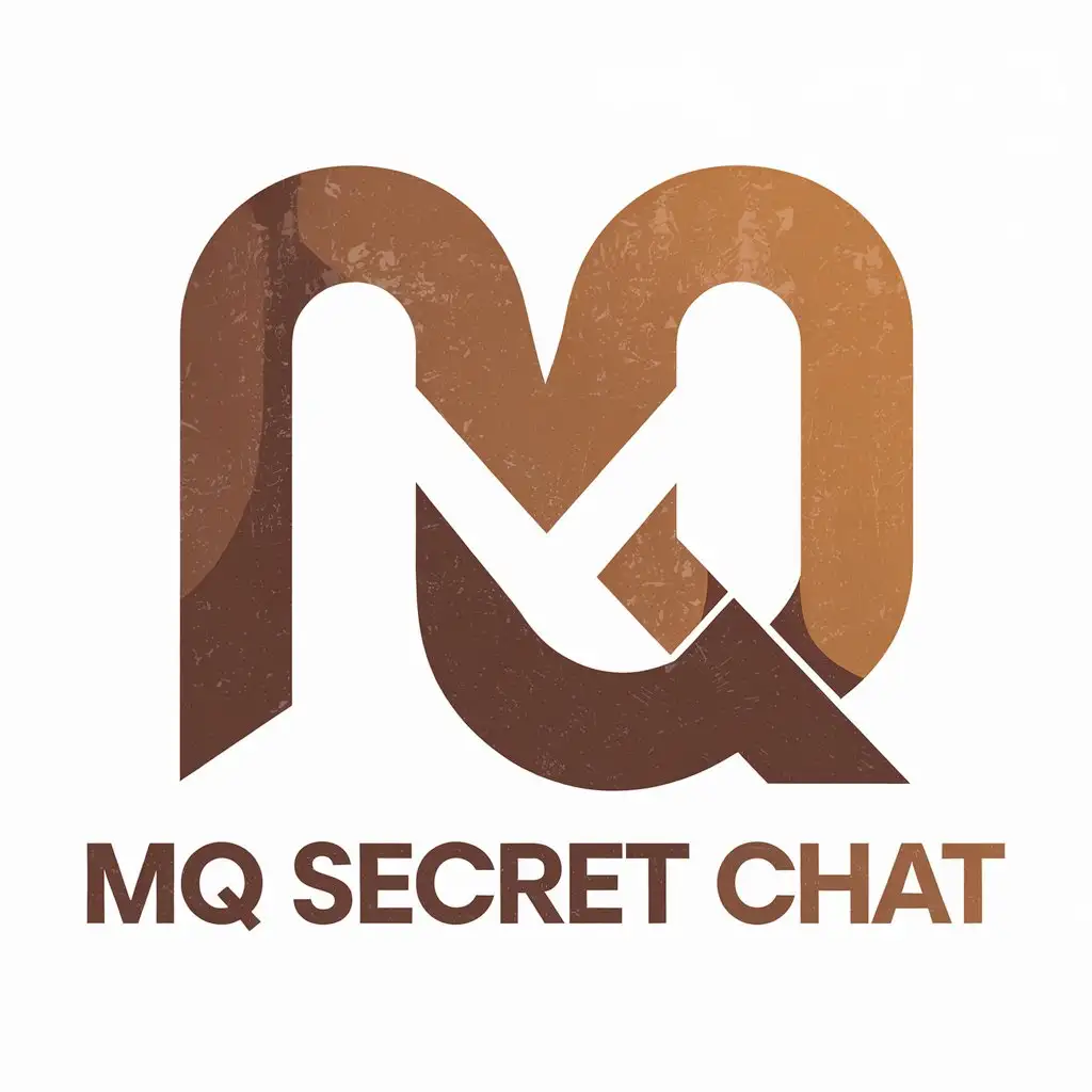 LOGO Design For MQ Secret Chat Distorted M Symbol in Retail Industry