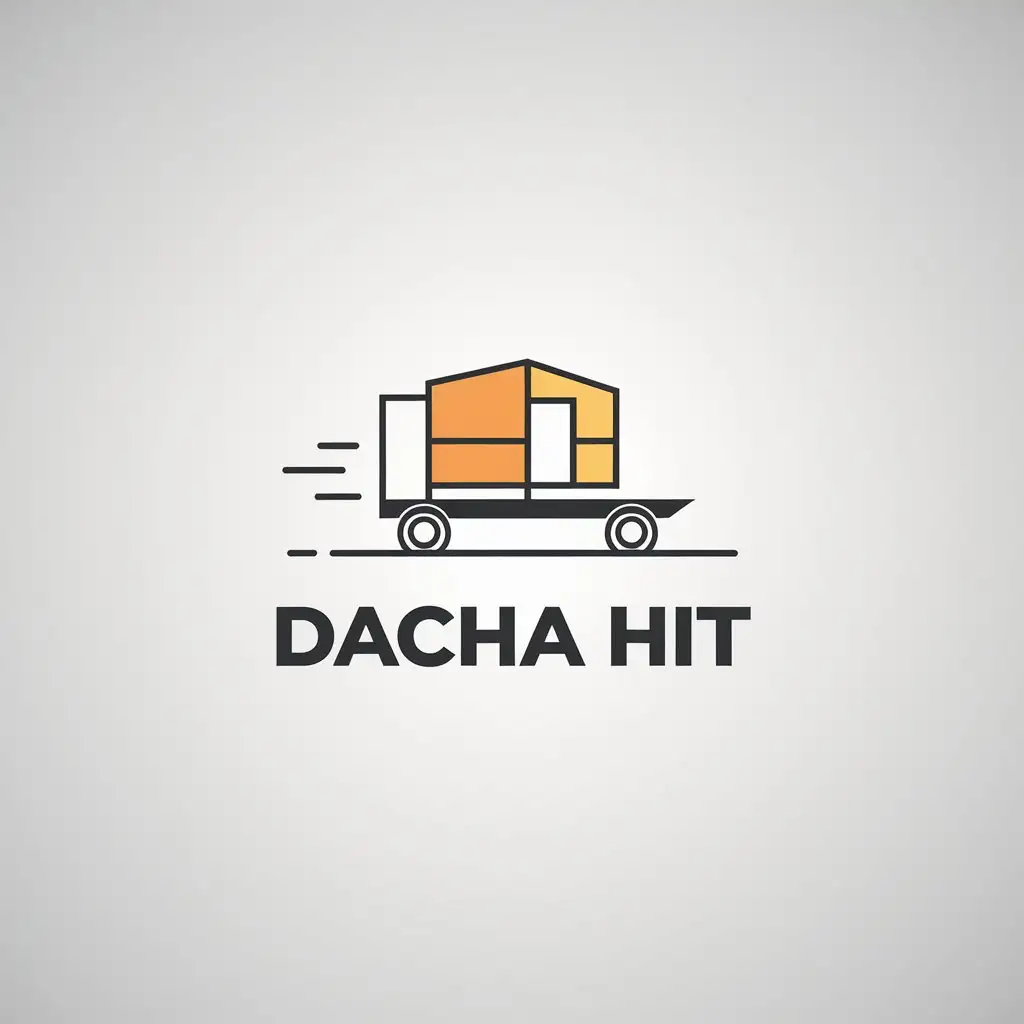 LOGO Design for Dacha HIT Modular House Transportation in Real Estate