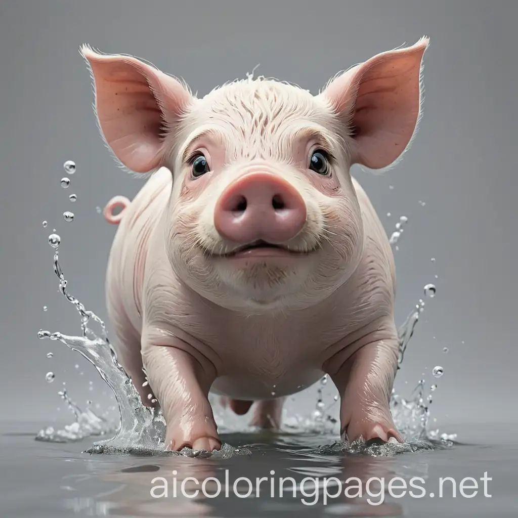 Playful-Pig-Swimming-in-Clear-Waters