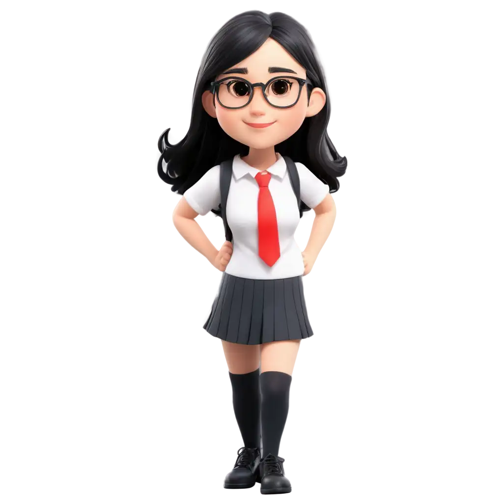 Cute-Animated-Character-PNG-with-Glasses-and-School-Uniform-Happy-Expression