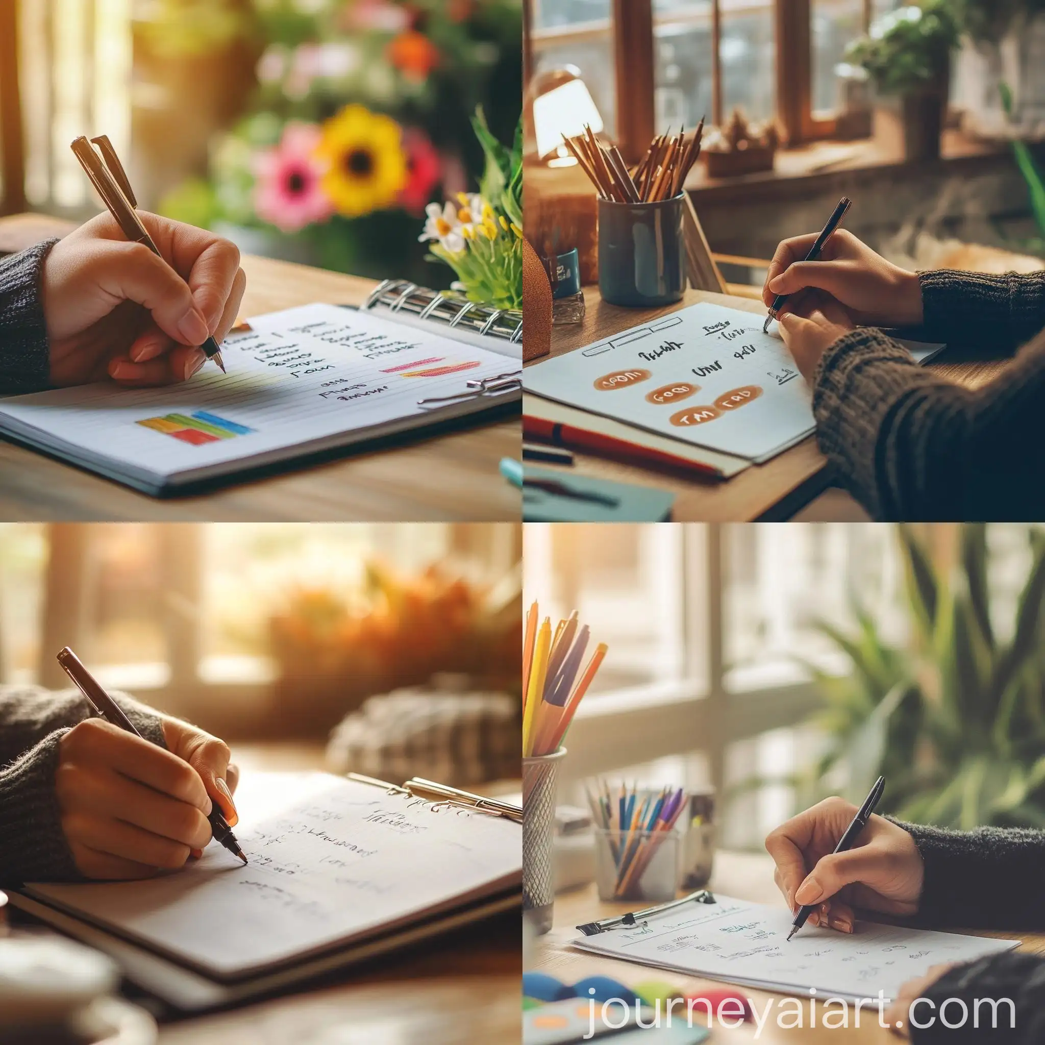 Person-Writing-Goals-and-Planning-at-a-Bright-Clean-Desk