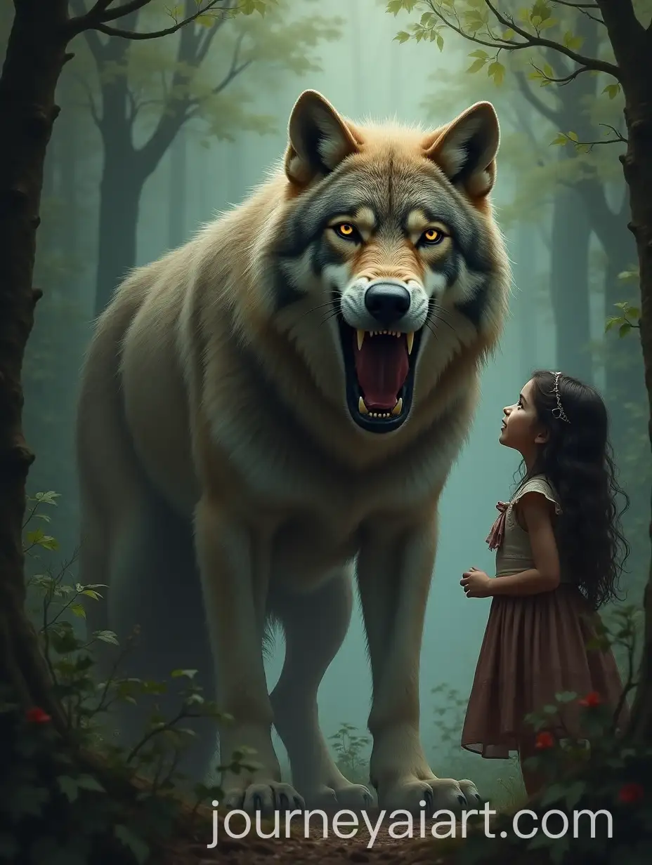 Enchanting-Angel-Guapo-Transforming-into-a-Terrifying-Wolf-in-a-Mystical-Forest