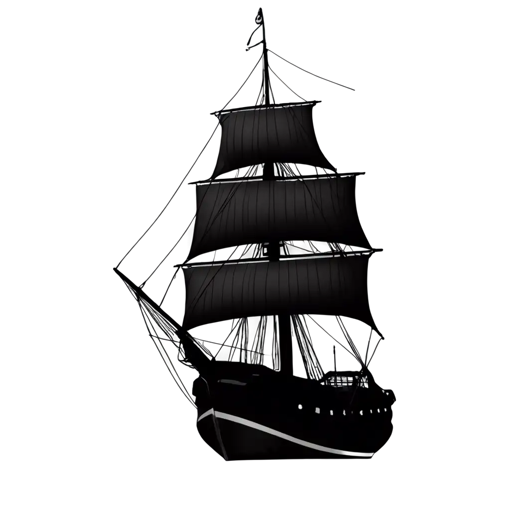 Dark-Ship-at-Sea-PNG-Captivating-and-HighQuality-Digital-Image-for-Various-Creative-Uses