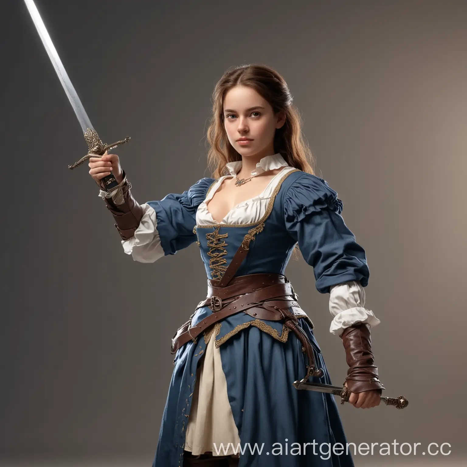 Girl-Musketeer-with-Sword-and-Paper-Photorealistic-4K-Art