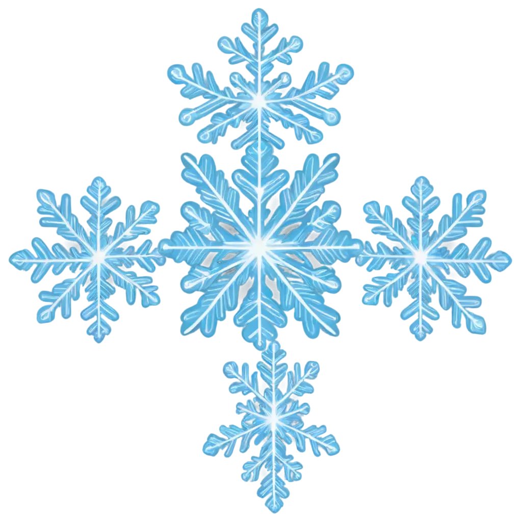 PNG-Image-of-a-Blue-Snowflake-Exquisite-Detail-and-Clarity