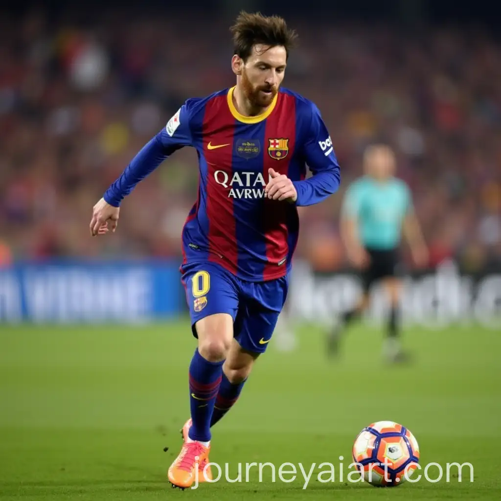 Leo-Messi-Running-in-Action