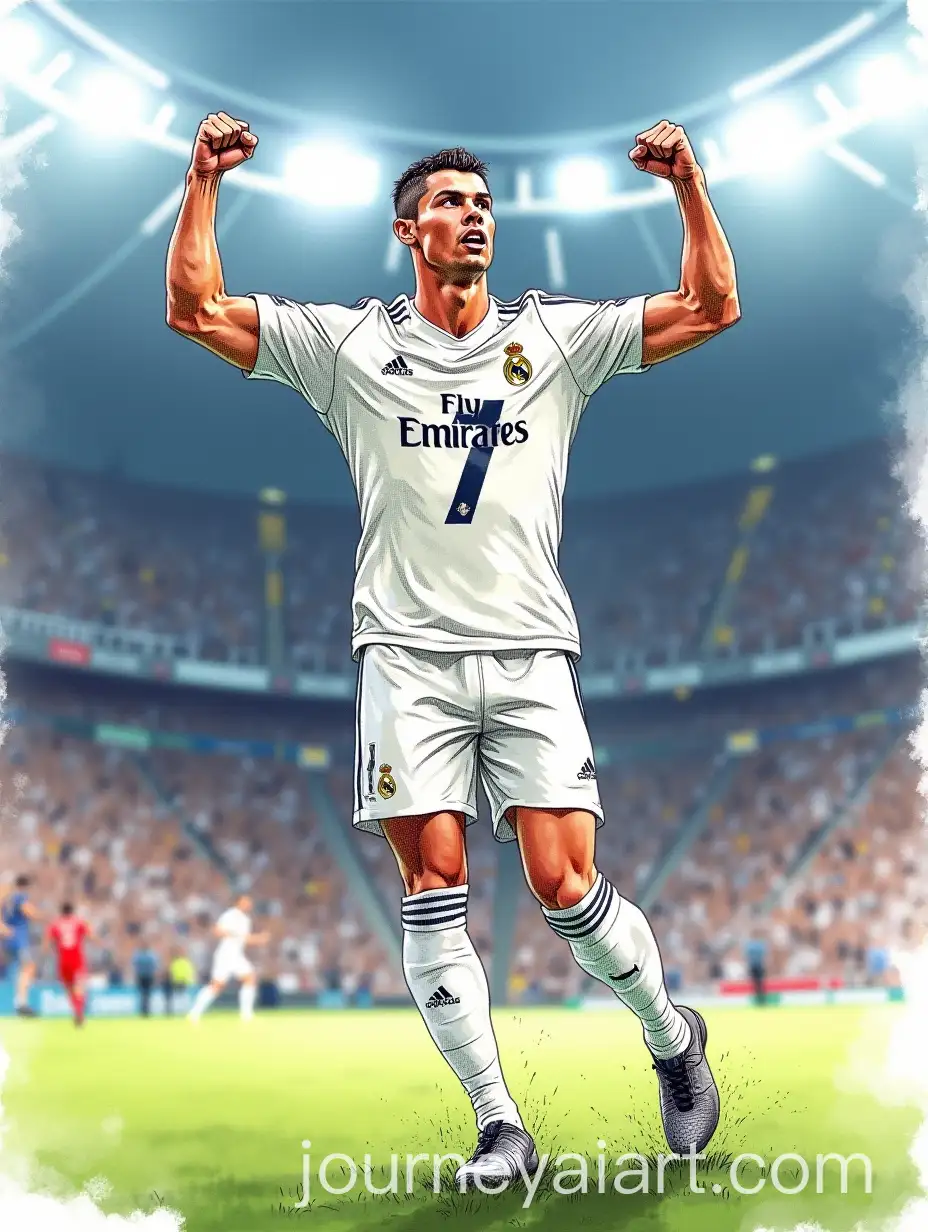 Cristiano-Ronaldo-Triumphantly-Celebrating-on-the-Pitch