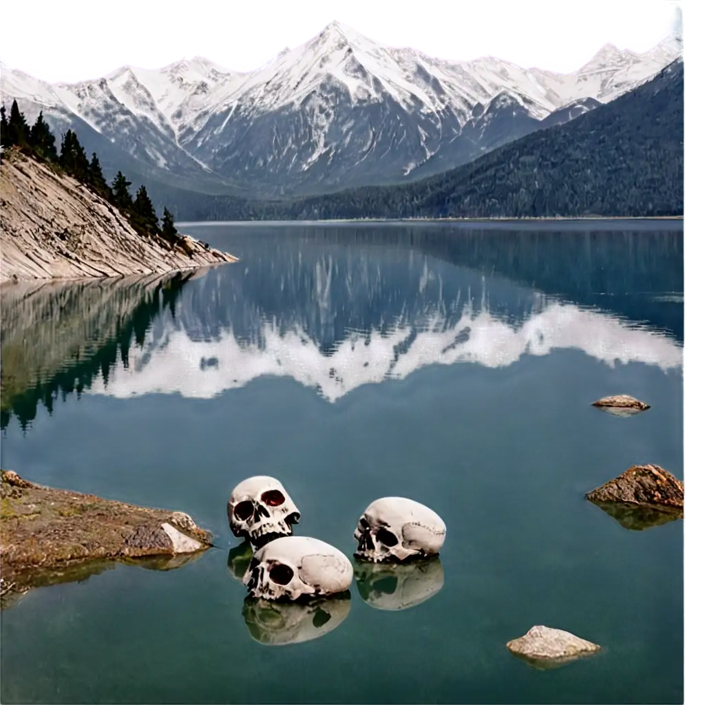 Explore-the-Majestic-Mountains-with-Skulls-and-Lake-in-Stunning-PNG-Clarity